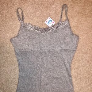 BRAND NEW- Justice Girls grey camisole